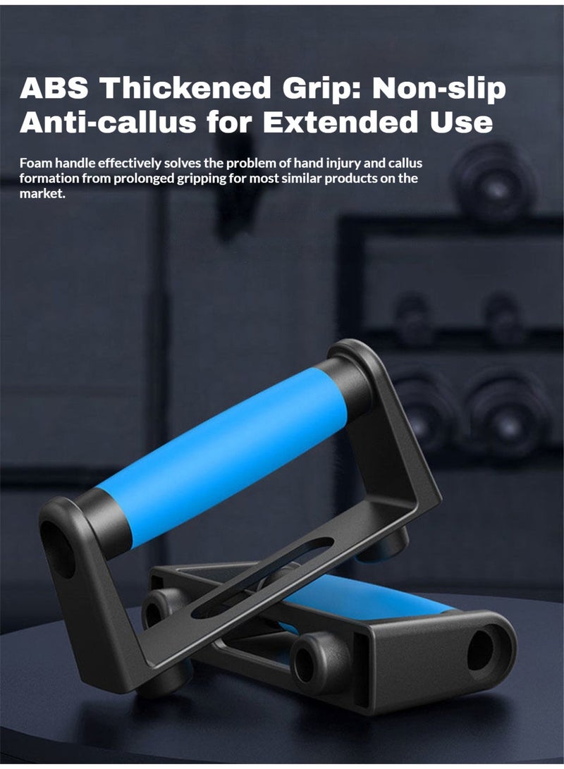 Multi-function push up board, portable push up board, with pull rope, foldable, can exercise chest and abdominal muscles. It can also exercise arms, core muscles and back muscles, suitable for both men and women. - Image 5